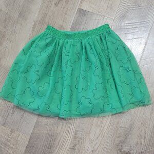 Green Clover Tulle Skirt